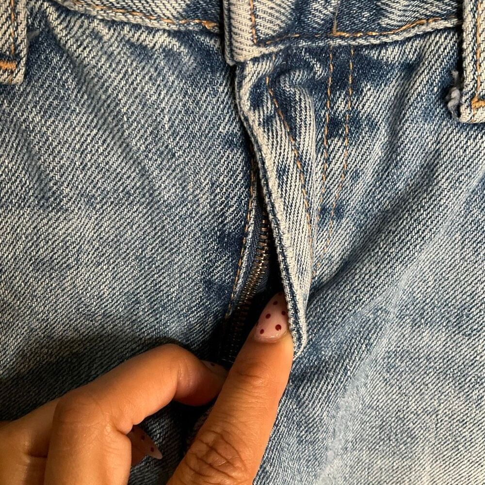 Zara High RiseStraight Leg Jeans - Picture 5 of 5